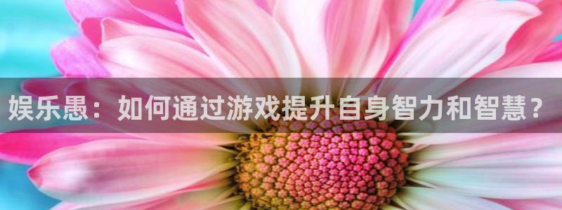 星欧娱乐平台：娱乐愚：如何通过游戏提升自身智力和智慧？